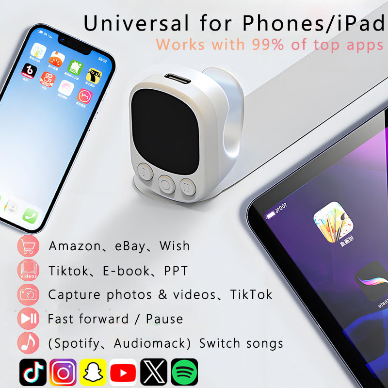 Touchscreen Ring Remote E-Book PageTurner
